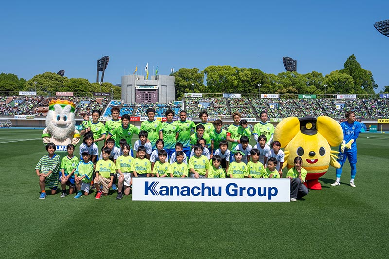 選手集合写真撮影