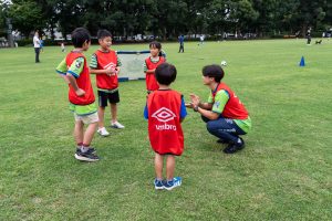 チャリティーサッカーの様子1